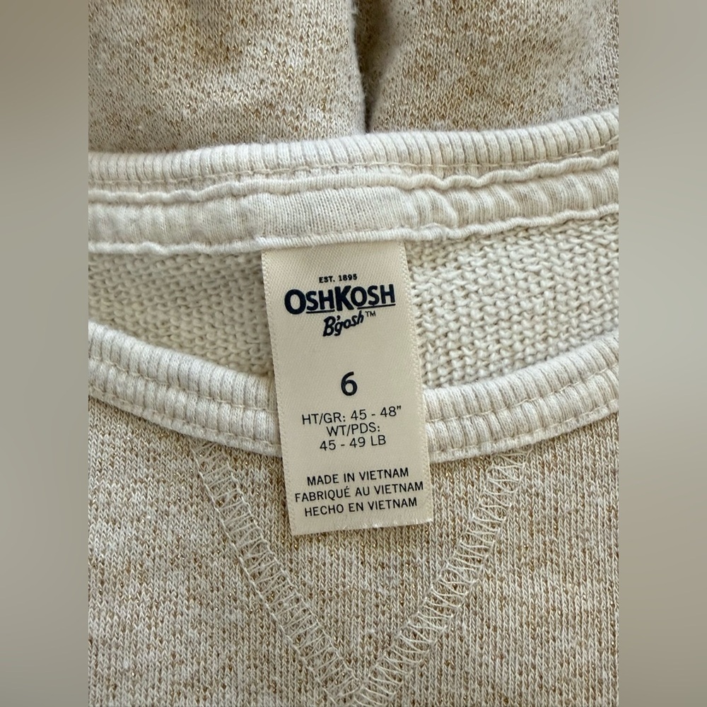 OshKosh B’gosh Girls Cozy Dress | Size 6 - Picture 3 of 4